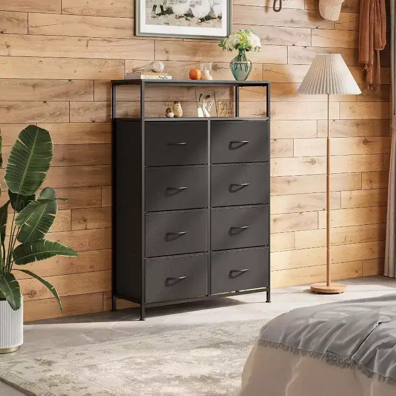 8-Drawer Tall Fabric Storage Chest Tower for Bedroom, Closet, Living Room, Hallway