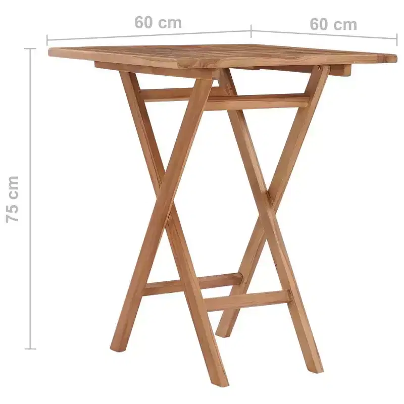 vidaXL Garden Table Teak Teak Hardwood