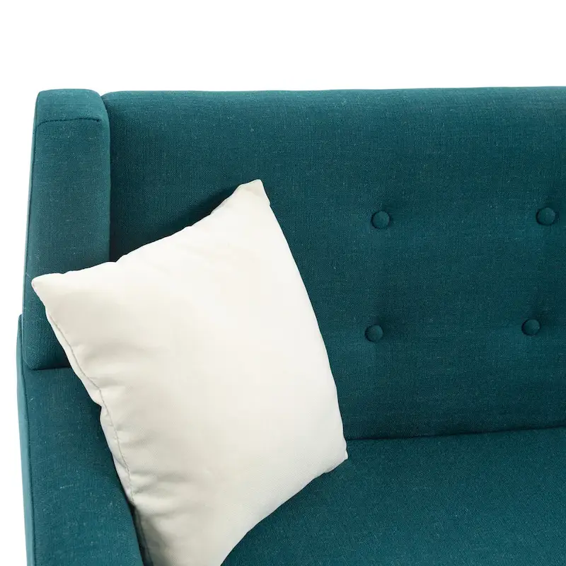3-Piece Tufted Linen Armchair and Loveseat Set