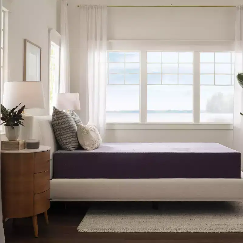 Purple RestorePlus Hybrid Mattress Soft with 3 GelFlex Grid and 3 Zone Coil System, Grey