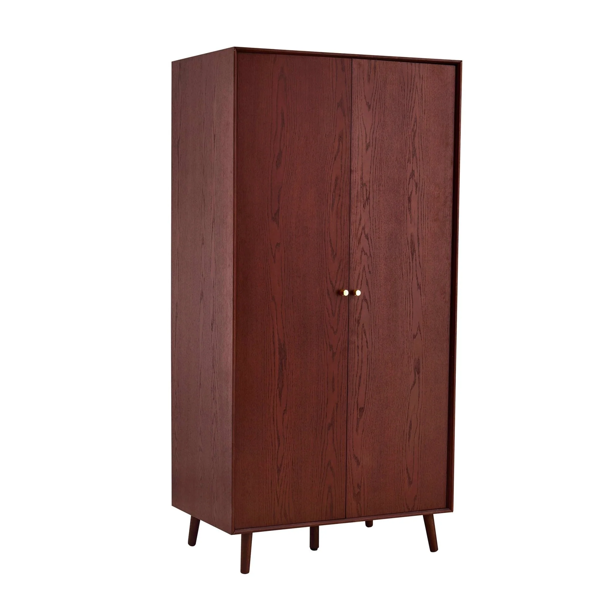 Oak 2 Door Wardrobe - Cherry Wood