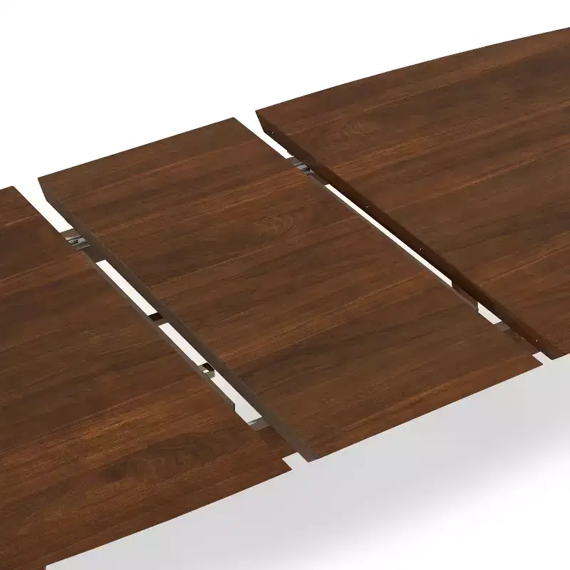 Tierney 66-84 inch x 40 inch Rectangle Mid-Century Modern Extendable Dining Table