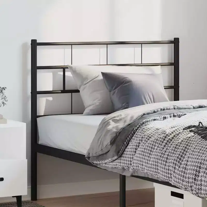 Powder-Coated Steel Metal Headboard Only
