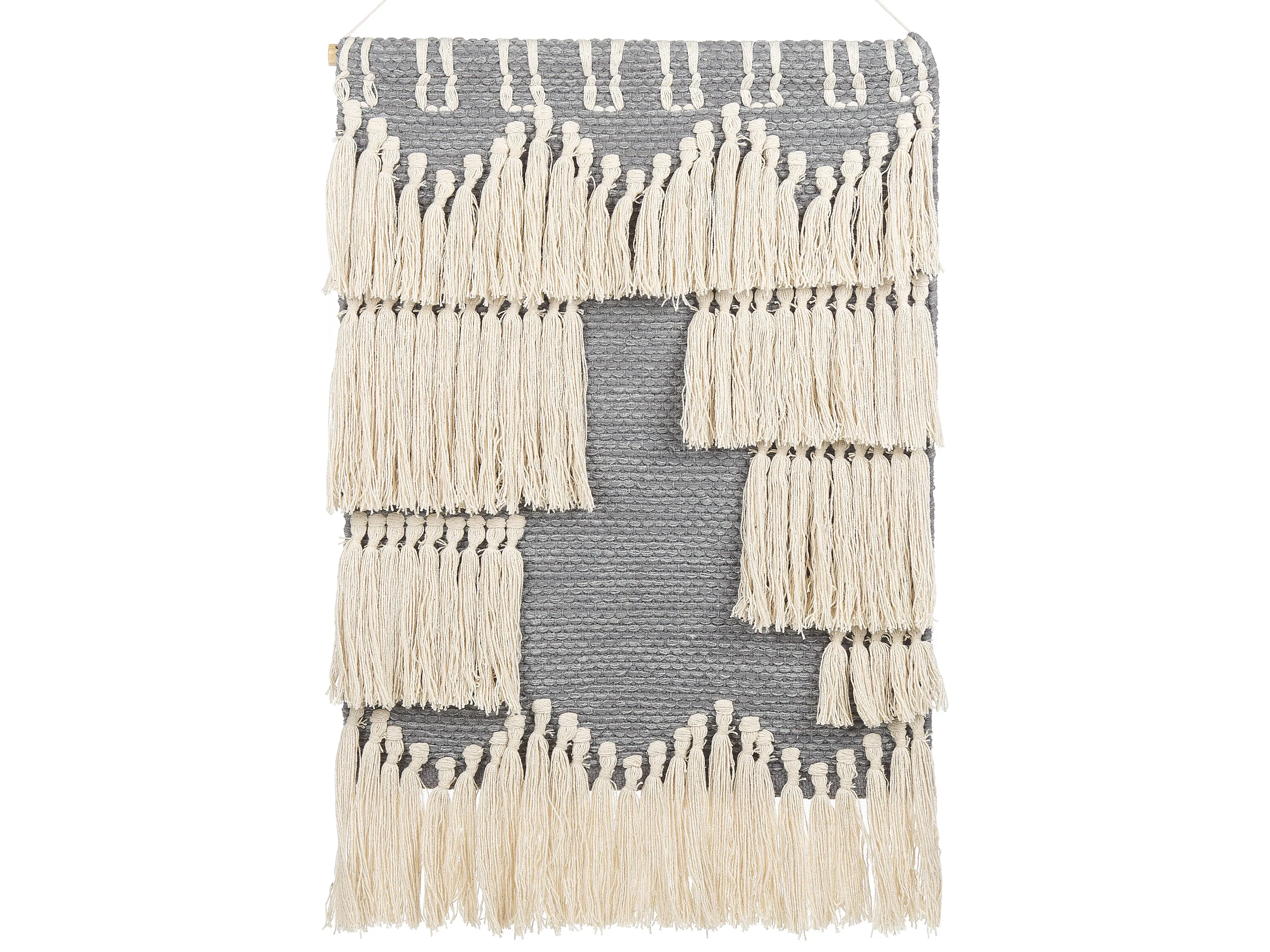 Decorazione da parete in Cotone 106 cm Grigio