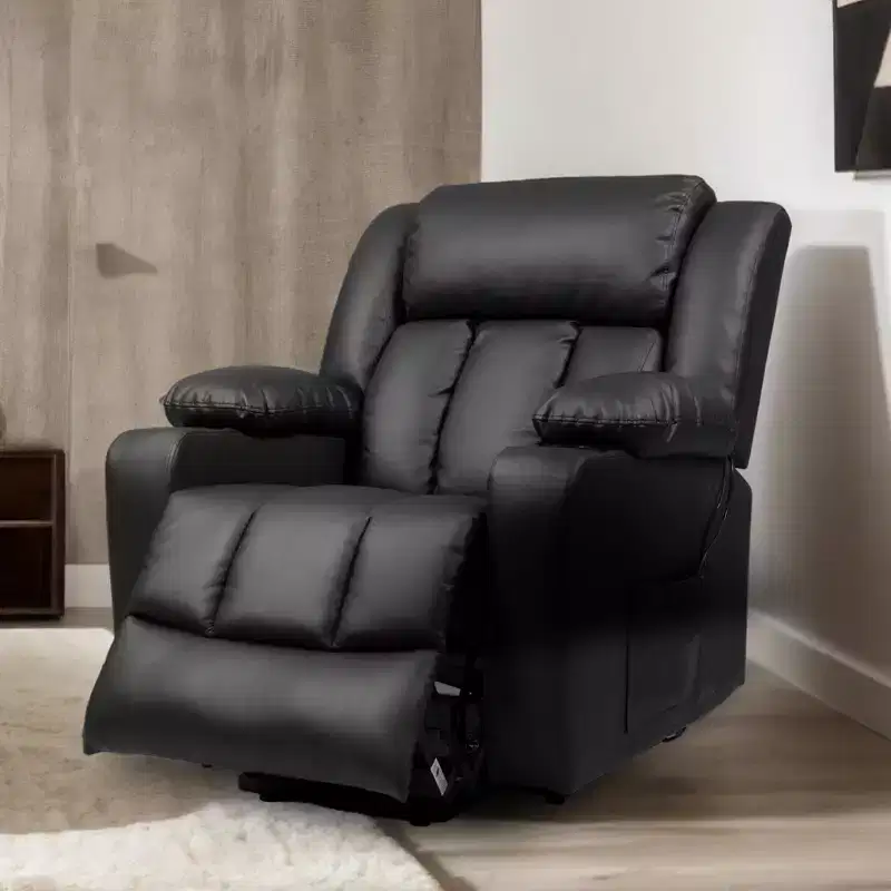 Faux Leather Metal Frame Power Lift Recliner with Massage 35.83