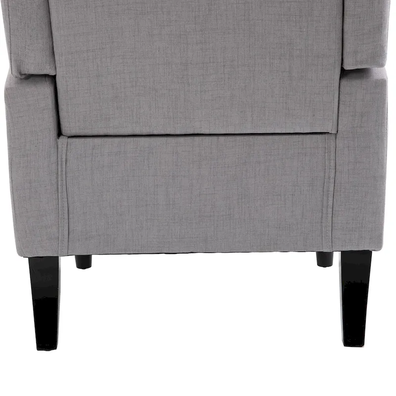 HOMCOM Copper Grove Guanta Tufted Wood Leg Accent Chair