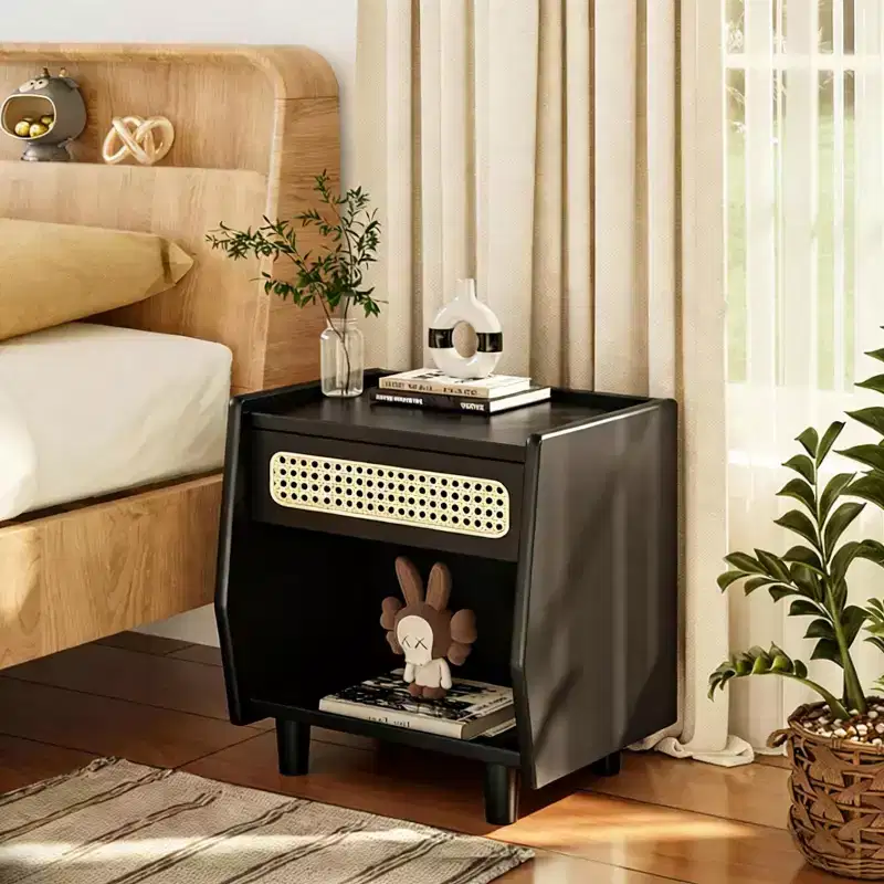 Christopher Knight Home Julia Modern Rattan Nightstand with 1 Open Shelf and 1 Drawer