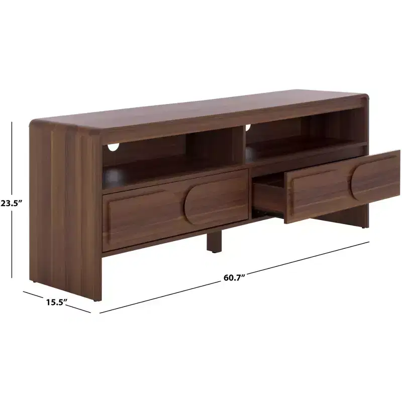 Arsenio 2 Drawer 2 Shelf Media Stand - MED3100 - Safavieh