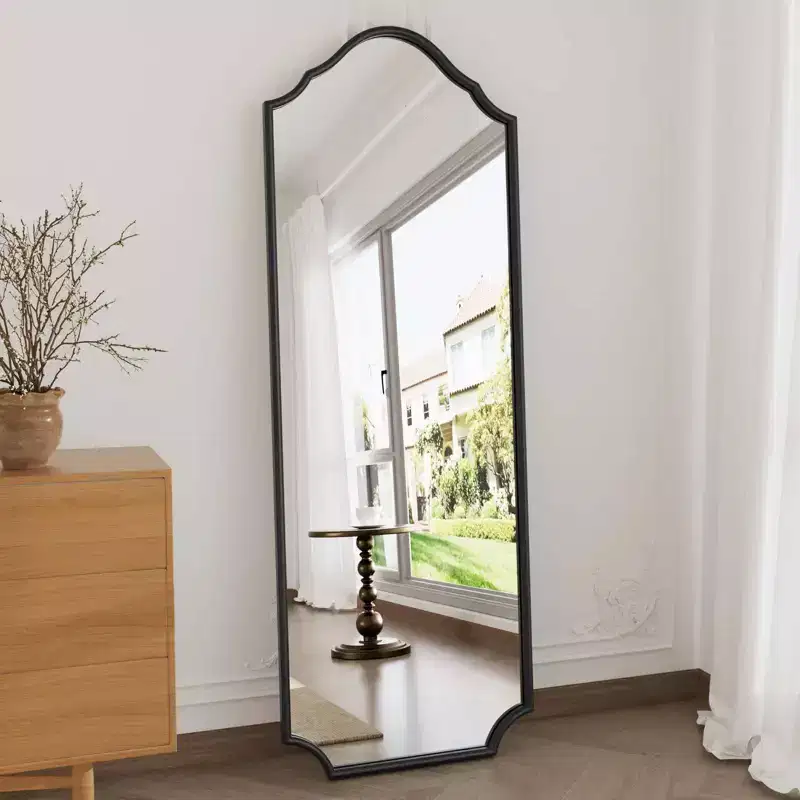 WallBeyond 65x22 Metal Arched Standing Mirror