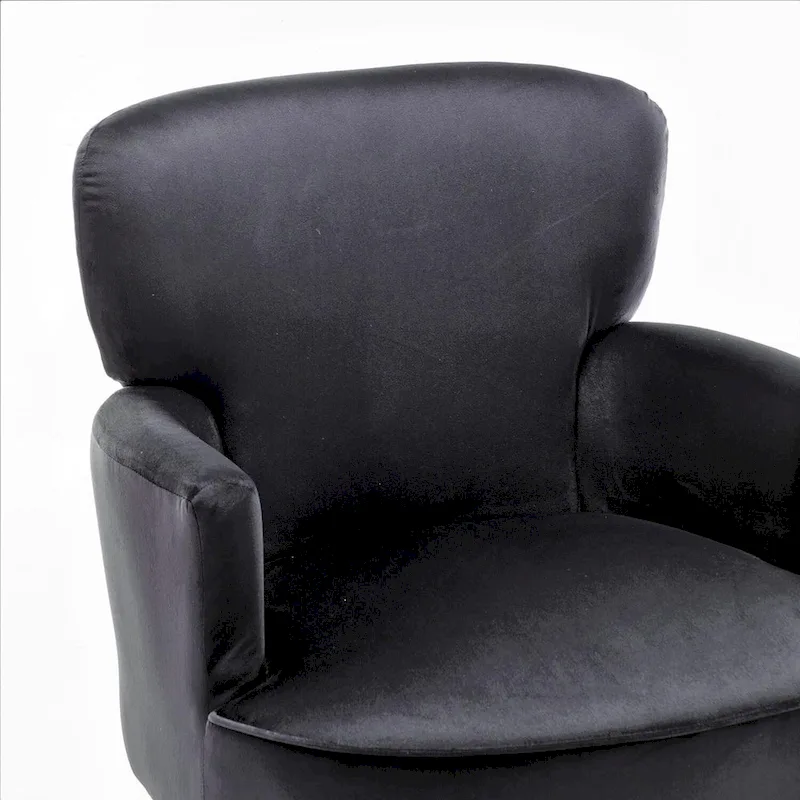US Pride Furniture Trendy Velvet Accent Chair with Gold Metal Legs Upholstered Armchair