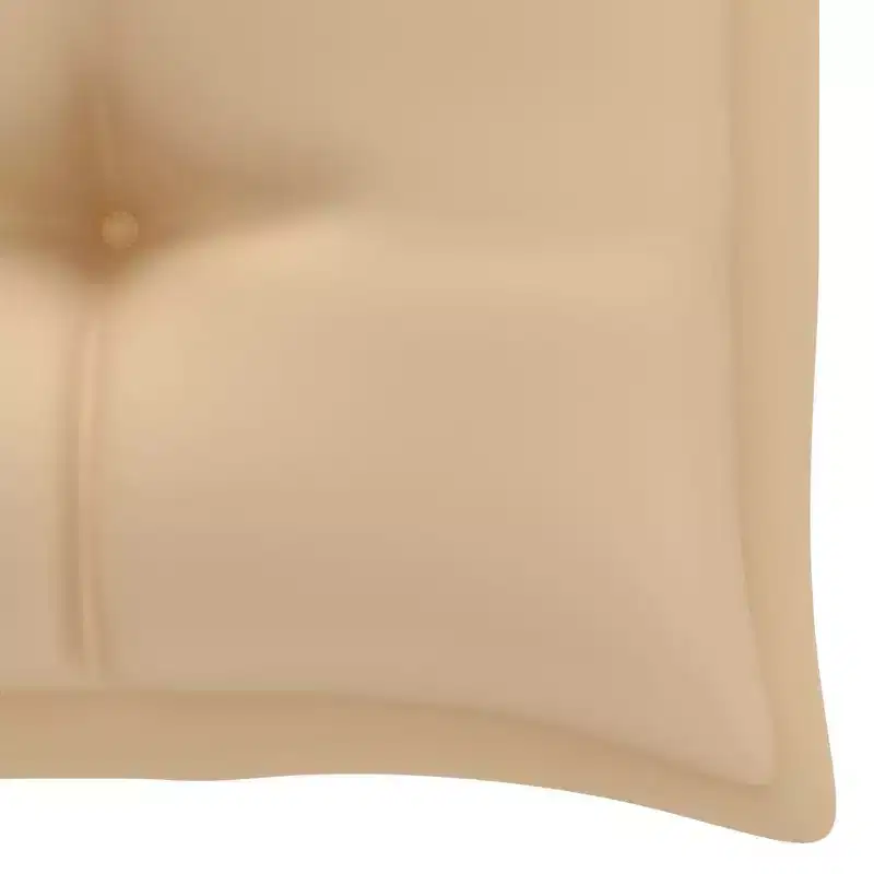 vidaXL Garden Bench Light blue (cushion), Natural teak (wood)