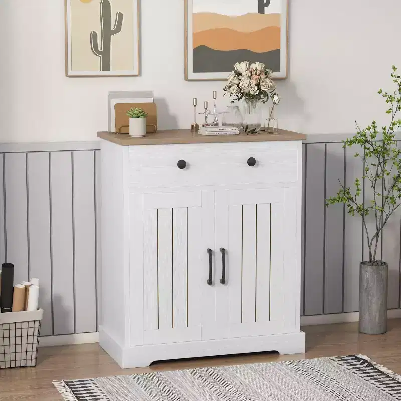 Particle Board Kitchen Sideboard Cabinet 33.5''H x 28.8''W x 15''D