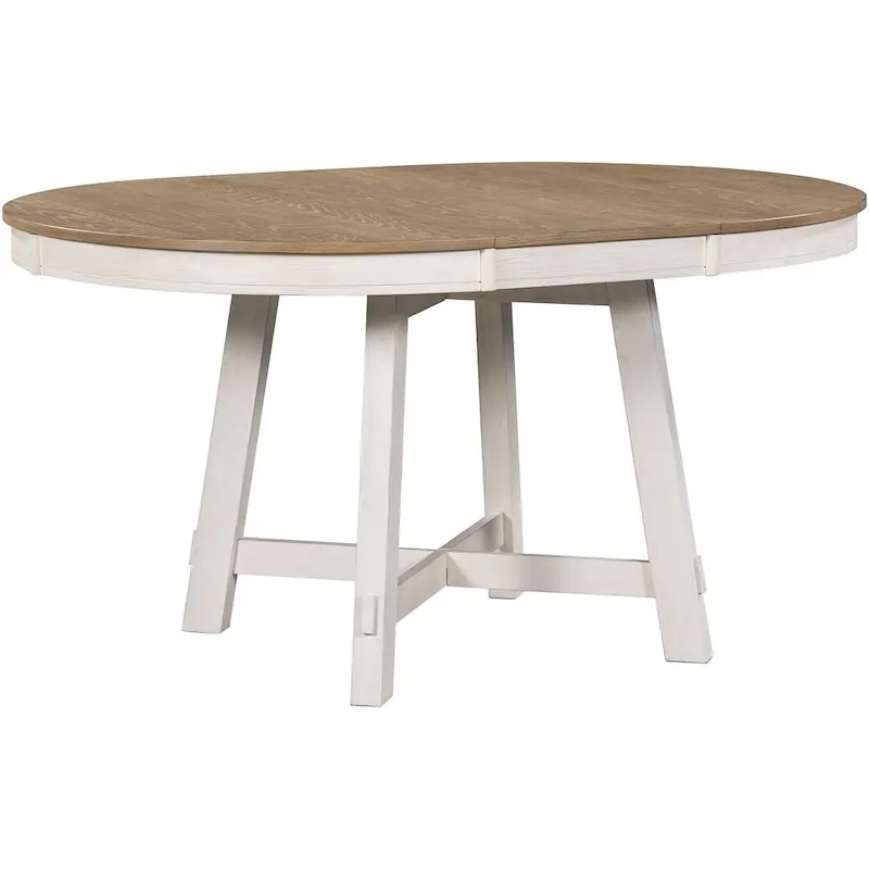 5 PCS Farmhouse Dining Table Set of 4 Chairs, Extendable