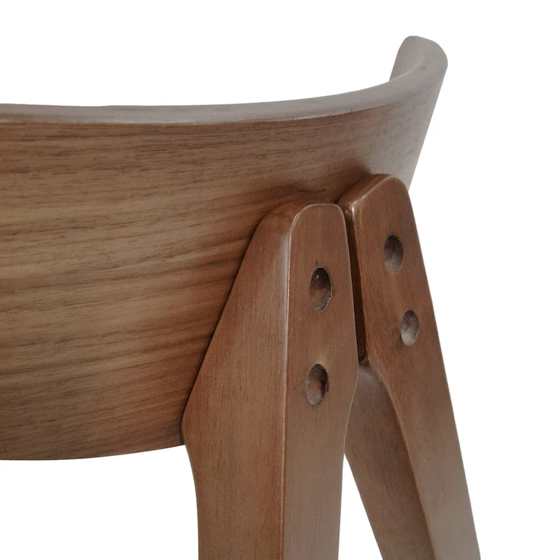 Stocker Fabric and Rubberwood Dining Chairs (Set of 2) by Christopher Knight Home