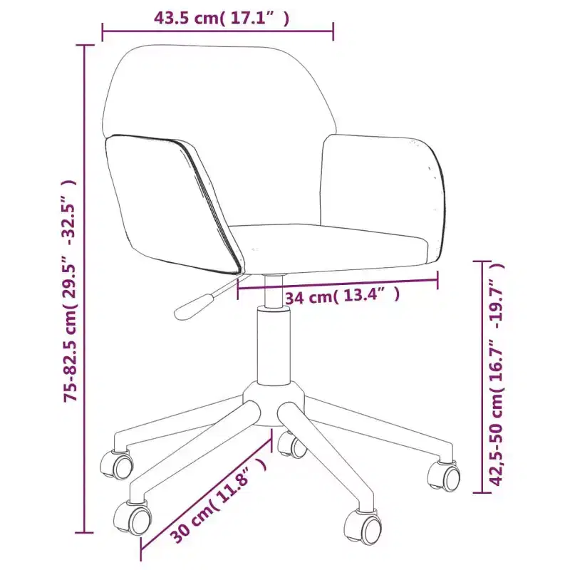 vidaXL Swivel Dining Chairs 2 pcs Light Gray Fabric