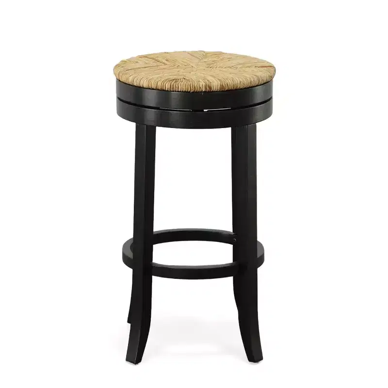 Carolina Living 30 Leif Swivel Rush Seat Barstool Antique