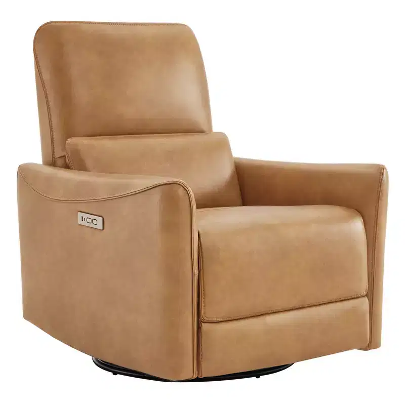 Spruce & Spring Power Swivel Glider Recliner Chair with USB Ports